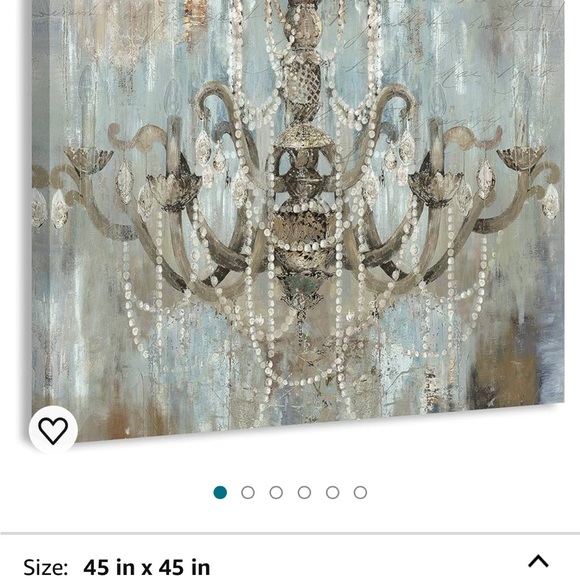 Chandelier Canvas Print - Picture 3 of 3